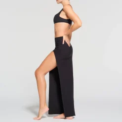 RAW EDGE SLIT LONG SKIRT |-Skims Hot