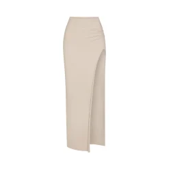 RAW EDGE SLIT LONG SKIRT |-Skims Sale