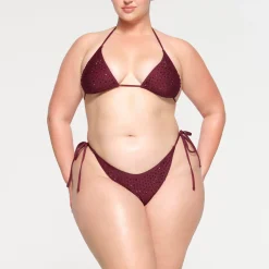 RHINESTONE TIE BIKINI BOTTOMS |-Skims Fashion