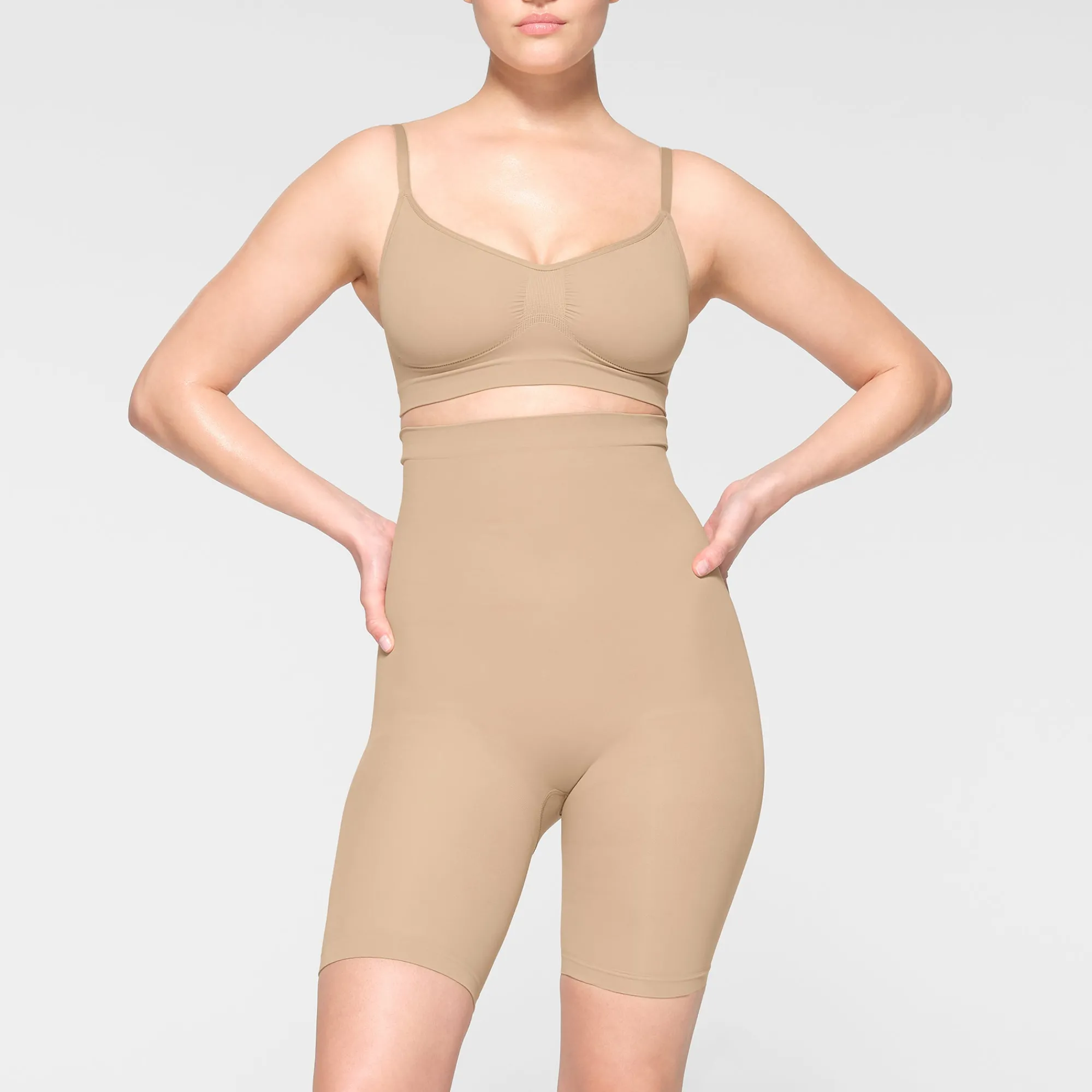 SEAMLESS SCULPT HIGH-WAISTED ABOVE THE KNEE SHORT |-Skims Best