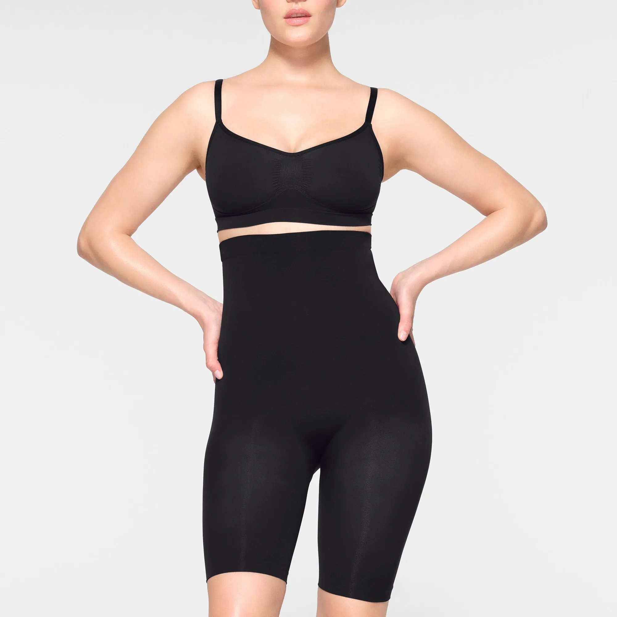 SEAMLESS SCULPT HIGH-WAISTED ABOVE THE KNEE SHORT |-Skims Outlet