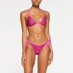 SEQUIN TRIANGLE BIKINI TOP |-Skims Discount