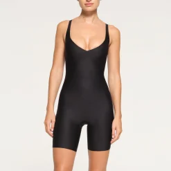 BODY UNLINED PLUNGE MID THIGH BODYSUIT |-Skims Best