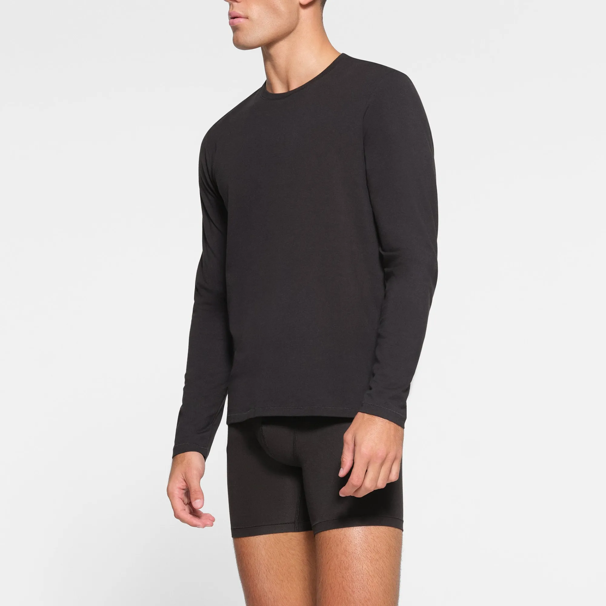 COTTON MENS LONG SLEEVE T-SHIRT |-Skims Sale