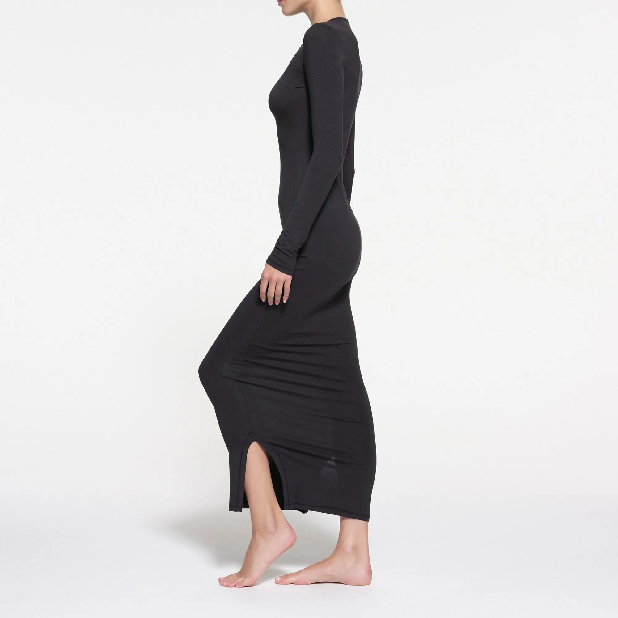 SLEEP HENLEY LONG DRESS |-Skims Online