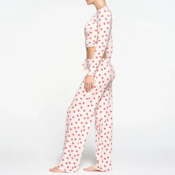 SLEEP SUPER CROPPED LONG SLEEVE | RUBY AND MARBLE HEART-Skims Sale