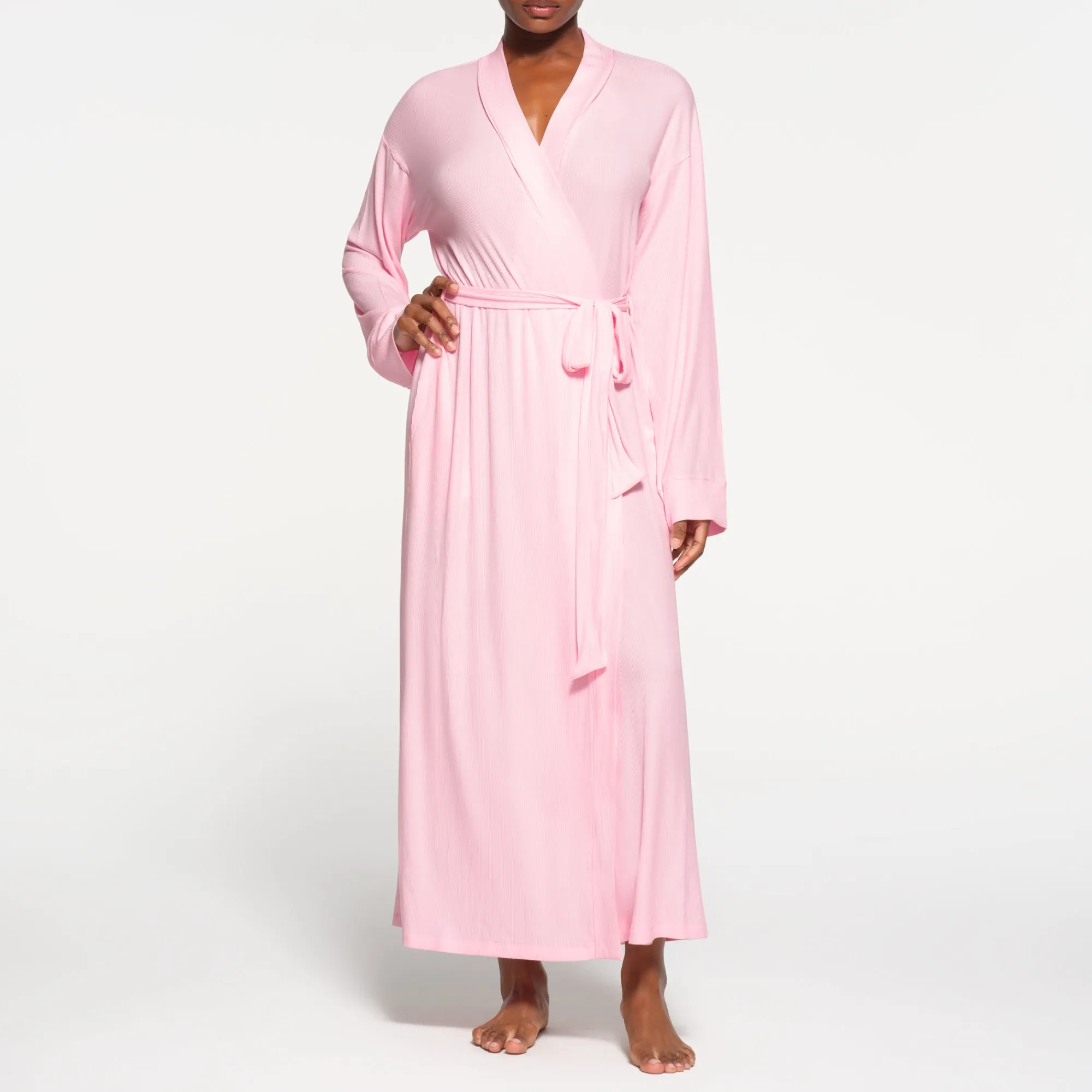 SOFT LOUNGE LONG ROBE | CHERRY BLOSSOM-Skims Online