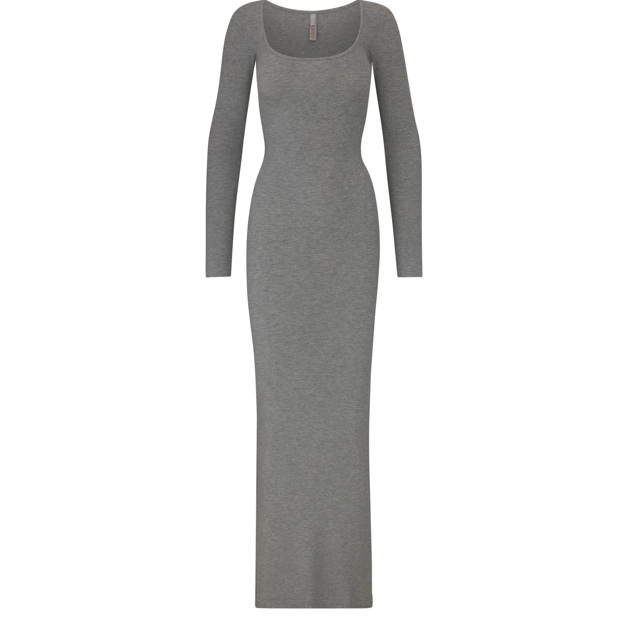 SOFT LOUNGE LONG SLEEVE DRESS | HEATHER GREY-Skims Discount