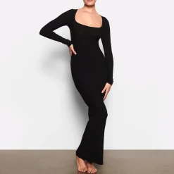 SOFT LOUNGE LONG SLEEVE DRESS |-Skims Clearance