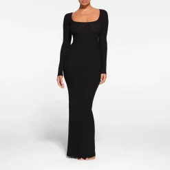SOFT LOUNGE PETITE LONG SLEEVE DRESS |-Skims Outlet