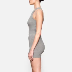 SOFT LOUNGE RACER TANK | HEATHER GREY-Skims Outlet