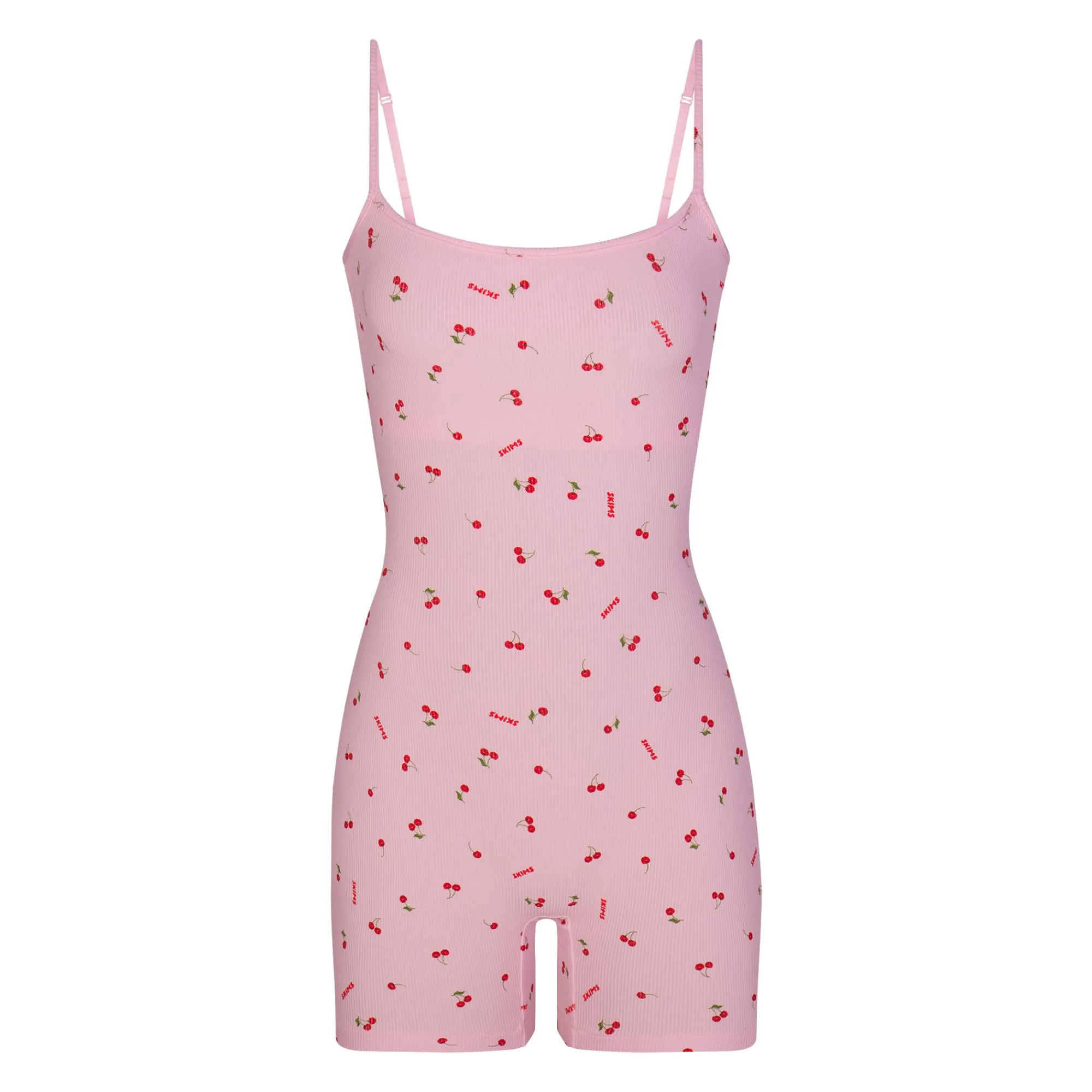 SOFT LOUNGE SCOOP ONESIE | CHERRY BLOSSOM PRINT-Skims Clearance