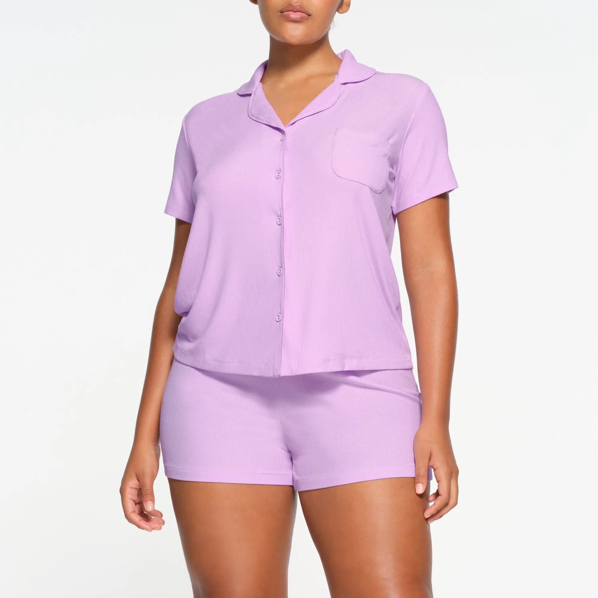 SOFT LOUNGE SHORT SLEEP SET | SUGAR PLUM-Skims Clearance