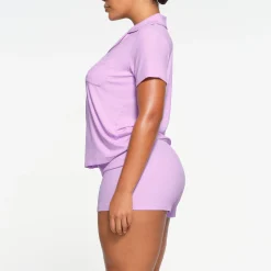 SOFT LOUNGE SHORT SLEEP SET | SUGAR PLUM-Skims Clearance