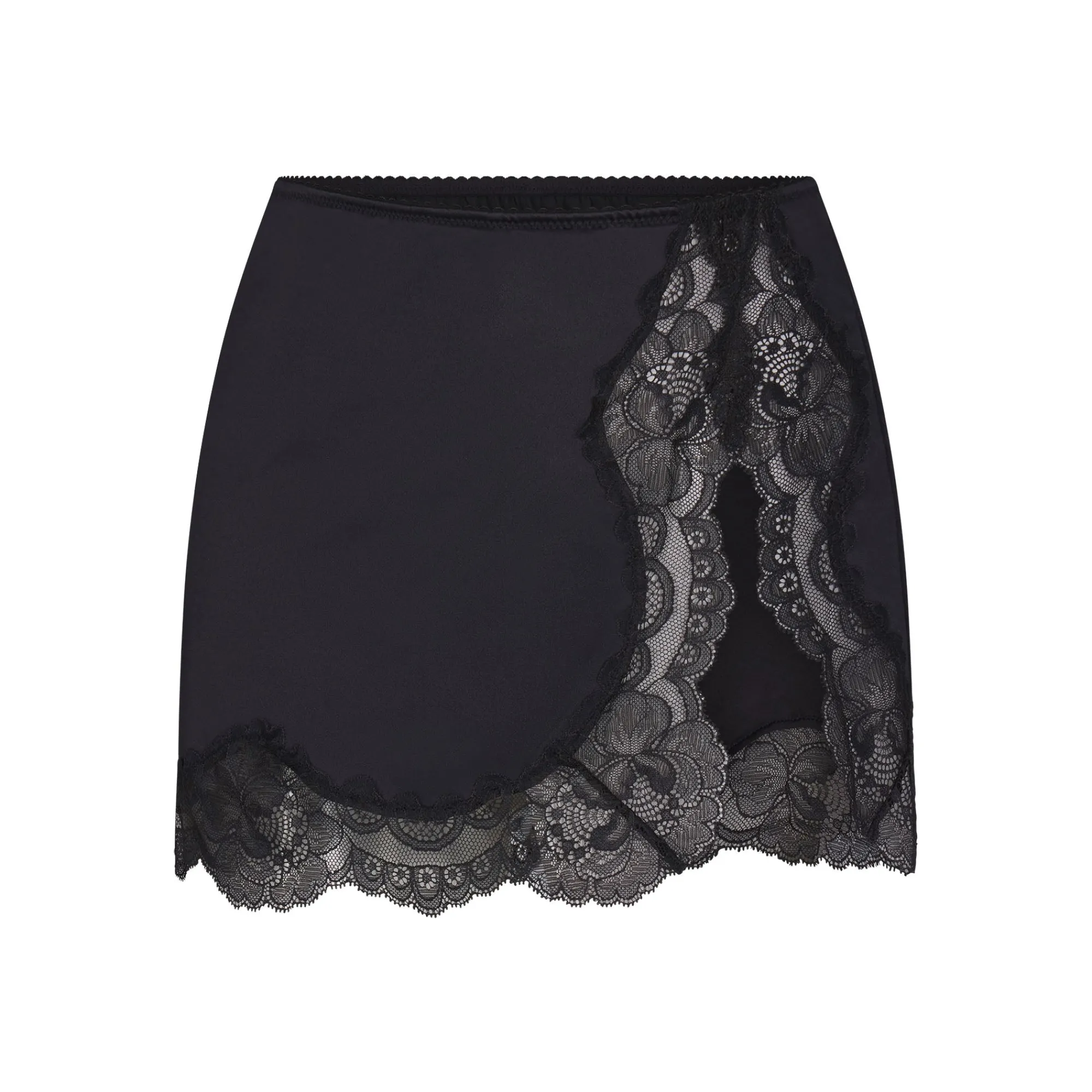 STRETCH SATIN LACE LOW RISE SLIP SKIRT |-Skims Sale