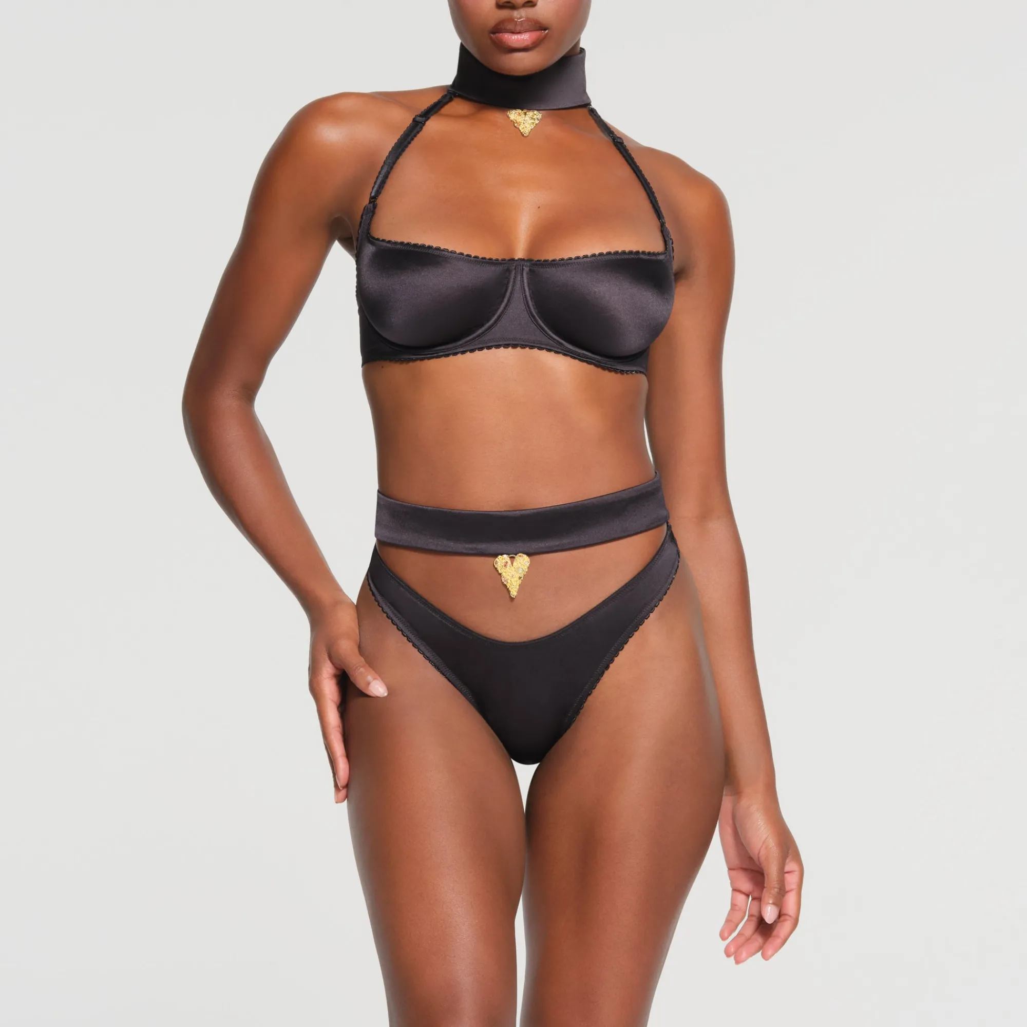 STRETCH SATIN PENDANT UNLINED SCOOP BRA |-Skims Discount